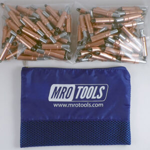 K2S150-1/4 Standard 0-1/4'' Plier Operated Cleco Fasteners 150 Piece Kit w/ Carry Bag