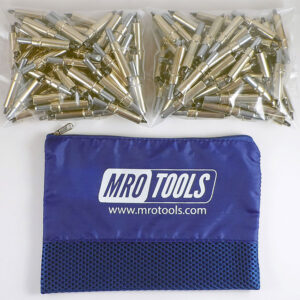K2S250-3/16 Standard 0-1/4'' Plier Operated Cleco Fasteners 250 Piece Kit w/ Carry Bag