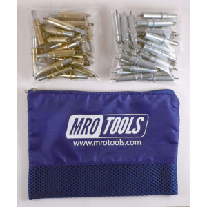 K3S50-5 Standard 0-1/4'' 25 3/16'' & 25 3/32'' Cleco Fasteners Kit w/ Carry Bag