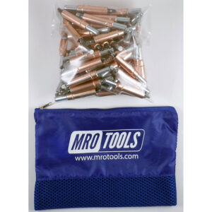KHD2S50-1/4 Heavy Duty 0-1/2'' Plier Operated Cleco Fasteners 50 Piece Kit w/ Carry Bag