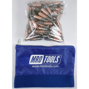 KHD2S50-1/8 Heavy Duty 0-1/2'' Plier Operated Cleco Fasteners 50 Piece Kit w/ Carry Bag