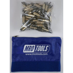 KHD2S50-3/16 Heavy Duty 0-1/2'' Plier Operated Cleco Fasteners 50 Piece Kit w/ Carry Bag