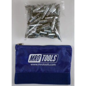 KHD2S50-3/32 Heavy Duty 0-1/2'' Plier Operated Cleco Fasteners 50 Piece Kit w/ Carry Bag