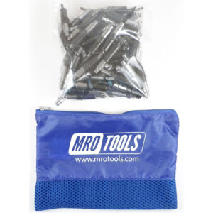 KHD2S50-5/32 Heavy Duty 0-1/2'' Plier Operated Cleco Fasteners 50 Piece Kit w/ Carry Bag