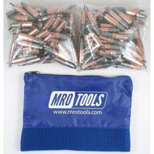 KHD2S500-1/8 Heavy Duty 0-1/2'' Plier Operated Cleco Fasteners 500 Piece Kit w/ Carry Bag