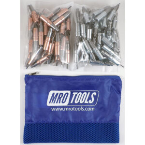 KHD3S100-3 Heavy Duty 0-1/2'' 50 1/8'' & 50 3/32'' Cleco Fasteners Kit w/ Carry Bag