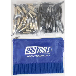 KHD3S100-4 Heavy Duty 0-1/2'' 50 3/16'' & 50 5/32'' Cleco Fasteners Kit w/ Carry Bag