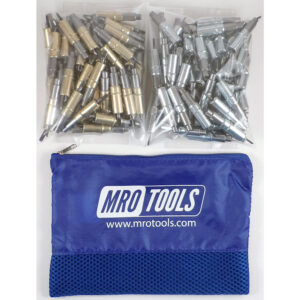 KHD3S100-5 Heavy Duty 0-1/2'' 50 3/16'' & 50 3/32'' Cleco Fasteners Kit w/ Carry Bag