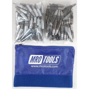 KHD3S100-6 Heavy Duty 0-1/2'' 50 5/32'' & 50 3/32'' Cleco Fasteners Kit w/ Carry Bag