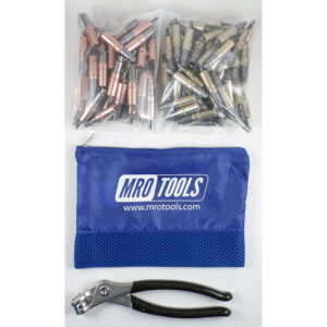 KHD4S100-1 Heavy Duty 0-1/2'' 50 1/8'' & 50 3/16'' Cleco Fasteners Kit w/ Carry Bag