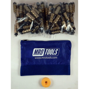 KHN1S100-3/16 Standard 0-1/2'' Hex-Nut Cleco Fasteners 100 Piece Kit w/ HBHT Tool & Carry Bag