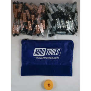 KHN4S100-3 Standard 0-1/2'' Hex-Nut 50 1/8'' & 50 3/32'' Cleco Fasteners Kit w/ HBHT Tool & Carry Bag