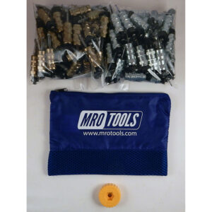 KHN4S100-5 Standard 0-1/2'' Hex-Nut 50 3/16'' & 50 3/32'' Cleco Fasteners Kit w/ HBHT Tool & Carry Bag