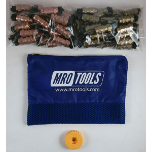 KHN4S50-1 Standard 0-1/2'' Hex-Nut 25 1/8'' & 25 3/16'' Cleco Fasteners Kit w/ HBHT Tool & Carry Bag
