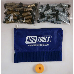 KHN4S50-5 Standard 0-1/2'' Hex-Nut 25 3/16'' & 25 3/32'' Cleco Fasteners Kit w/ HBHT Tool & Carry Bag