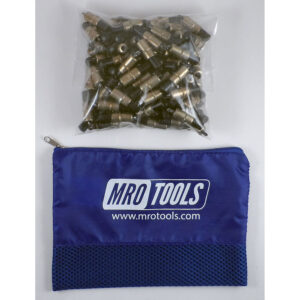 KK2S50-3/16 Extra Short 0-1/4'' Plier Operated Cleco Fasteners 50 Piece Kit w/ Carry Bag