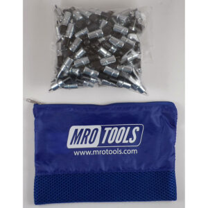 KK2S50-3/32 Extra Short 0-1/4'' Plier Operated Cleco Fasteners 50 Piece Kit w/ Carry Bag