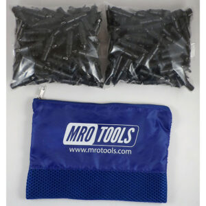 KK2S300-5/32 Extra Short 0-1/4'' Plier Operated Cleco Fasteners 300 Piece Kit w/ Carry Bag