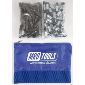 KK3S100-6 Extra Short 0-1/4'' 50 5/32'' & 50 3/32'' Cleco Fasteners Kit w/ Carry Bag