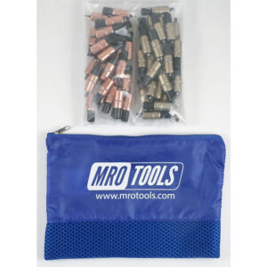KK3S50-1 Extra Short 0-1/4'' 25 1/8'' & 25 3/16'' Cleco Fasteners Kit w/ Carry Bag