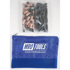 KK3S50-2 Extra Short 0-1/4'' 25 1/8'' & 25 5/32'' Cleco Fasteners Kit w/ Carry Bag