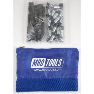 KK3S50-6 Extra Short 0-1/4'' 25 5/32'' & 25 3/32'' Cleco Fasteners Kit w/ Carry Bag