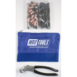KK4S50-2 Extra Short 0-1/4'' 25 1/8'' & 25 5/32'' Cleco Fasteners Kit w/ Carry Bag