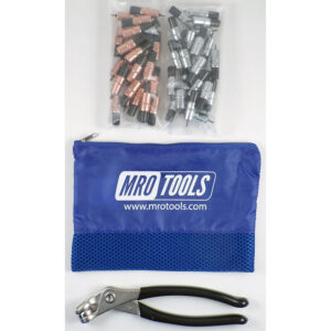 KK4S50-3 Extra Short 0-1/4'' 25 1/8'' & 25 3/32'' Cleco Fasteners Kit w/ Carry Bag