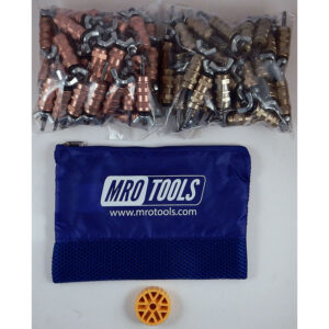 KWN4S100-1 Standard 0-1/2'' Wing-Nut 50 1/8'' & 50 3/16'' Cleco Fasteners Kit w/ HBHT Tool & Carry Bag