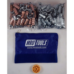 KWN4S100-3 Standard 0-1/2'' Wing-Nut 50 1/8'' & 50 3/32'' Cleco Fasteners Kit w/ HBHT Tool & Carry Bag