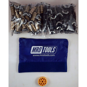 KWN4S100-4 Standard 0-1/2'' Wing-Nut 50 3/16'' & 50 5/32'' Cleco Fasteners Kit w/ HBHT Tool & Carry Bag