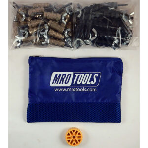 KWN4S50-4 Standard 0-1/2'' Wing-Nut 25 3/16'' & 25 5/32'' Cleco Fasteners Kit w/ HBHT Tool & Carry Bag